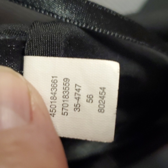 WHBM Leather Accent Stripe Midi Dress SZ 6 - Picture 10 of 12